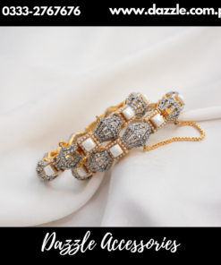 Marvelous pearl Zircon Bangles
