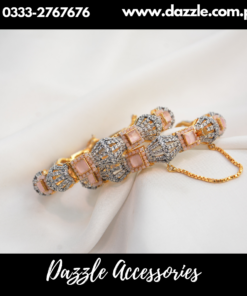 Marvelous pink Zircon Bangles