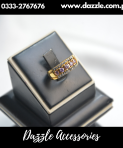 Purple Delicate Band Ring Adjustable Size