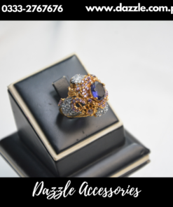 Purple Turkish Ladies Ring Adjustable Size