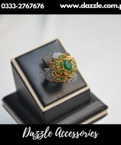 Turkish Green 3D Adjustable Ladies Ring