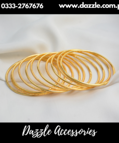 plain  sleek bangles set