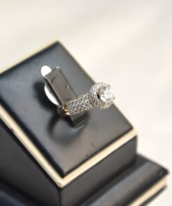 One Stone Gold Plated Ladies Ring