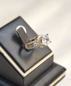 Gold Plated Two Tone Ladies Ring