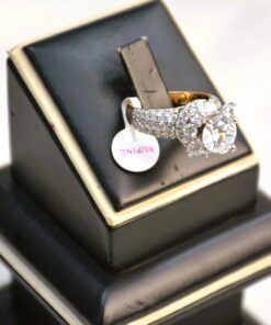 Gold Plated Diamond Style Ring