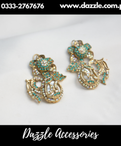 Artistic antique mint earrings