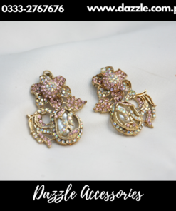 artistic antique pink earrings